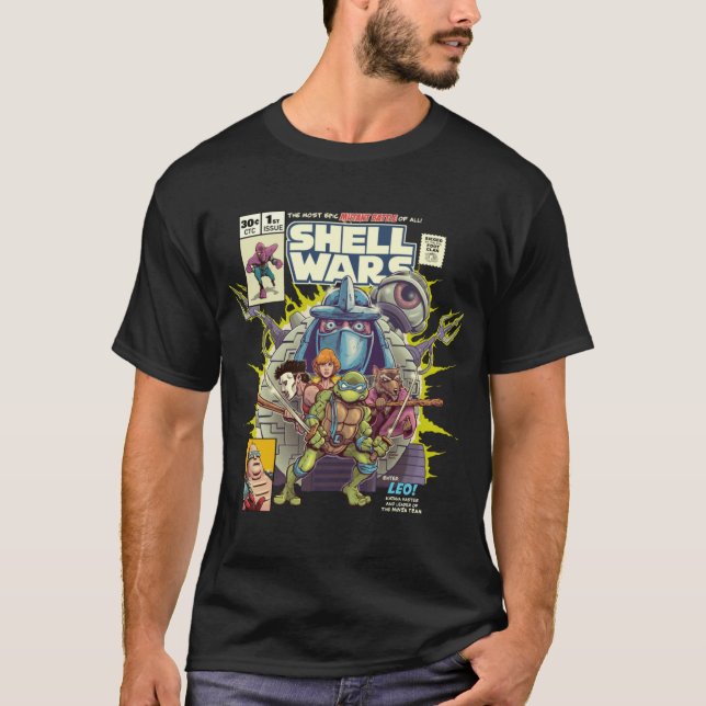 Shell Wars retro T Shirt (Framsida)