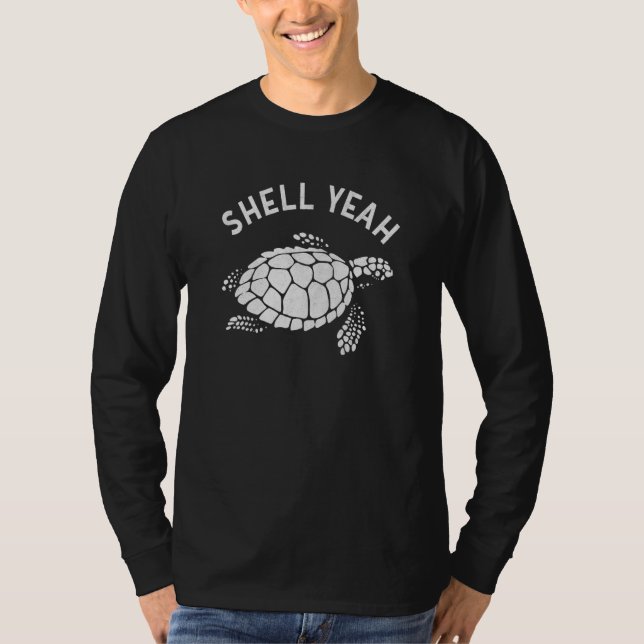 Shell Yeah  Cute Sea Tortoise Sea Turtle T Shirt (Framsida)