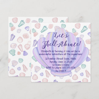 Shellabrate Seashell under Havsdagen Inbjudningar