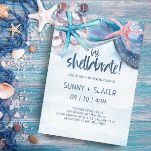 Shellabration Möhippa för båge Inbjudningar