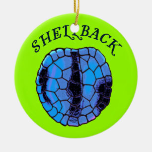 Shellback prydnad julgransprydnad keramik
