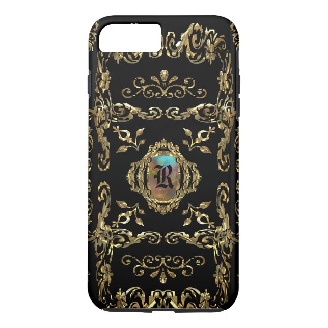 Shellbrooked Elegant Monogram Case-Mate iPhone Skal (Baksida)