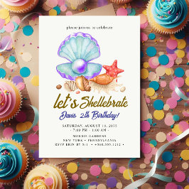 Shellebrate Birthday Inbjudningar