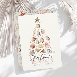 Shellebrate Season Seashell Julgran Julkort