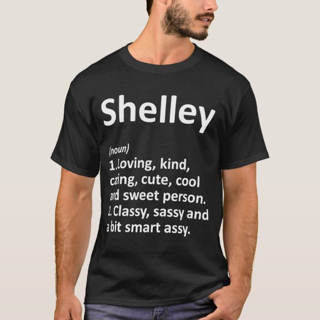 Shelley Definition D Funny Birthday  T Shirt (Framsida)