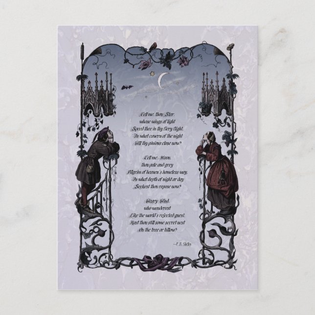 Shelley "Wanderers" Victorian Postcard Vykort (Framsida)