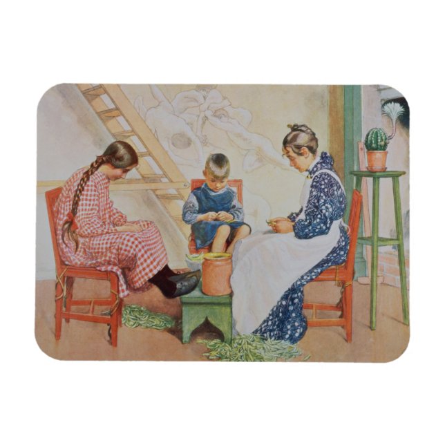 Shelling Peas, pub. in 'Lasst Licht Hinin'(`Let in Magnet (Horisontell)