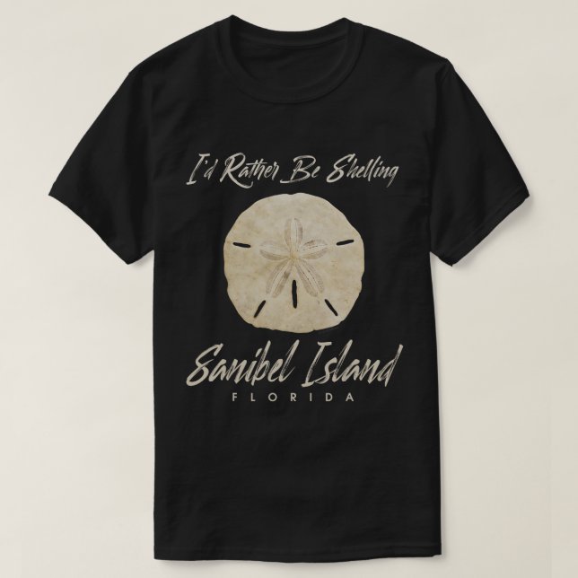 Shelling Sand Dollar Seashell Sanibel Island Flori T Shirt (Design framsida)