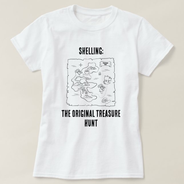 Shelling: The Original Treasure Hunt – Women’s Tee (Design framsida)