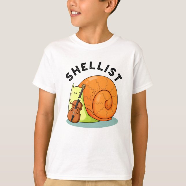 Shellist Funny Snigel Cello Pun T Shirt (Framsida)