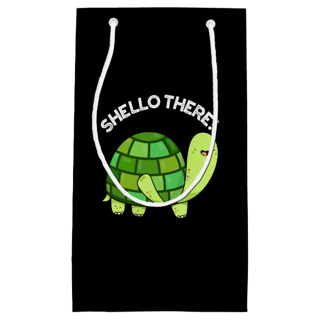 Shello Där Funny Tortoise Pun Mörk BG (Framsidan)