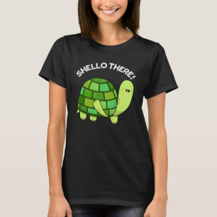 Shello Där Funny Tortoise Pun Mörk BG T Shirt