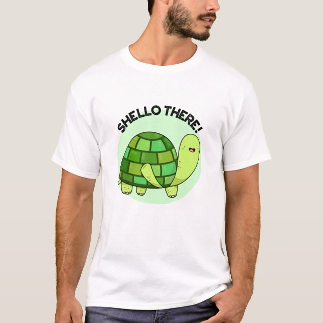 Shello Där Funny Tortoise Pun T Shirt (Framsida)