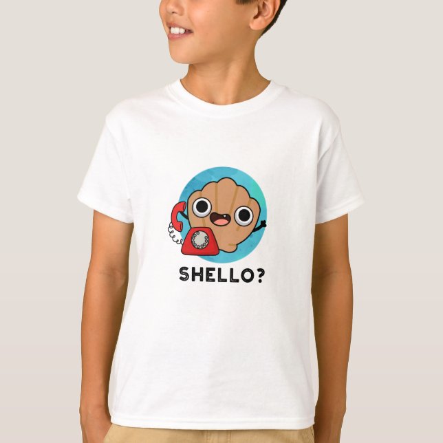 Shello Funny Sea Snäcka Pun T Shirt (Framsida)