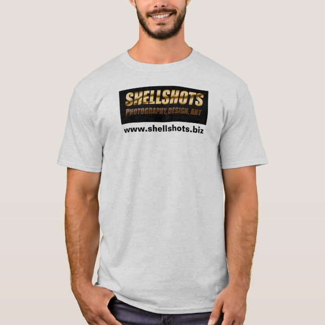 shellshotslogotyp, www.shellshots.biz tee shirt (Framsida)