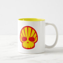 "Shelly kaffemugg för skallen"