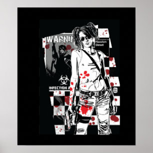 Shelly ZA: Zombiejägaretryck Poster