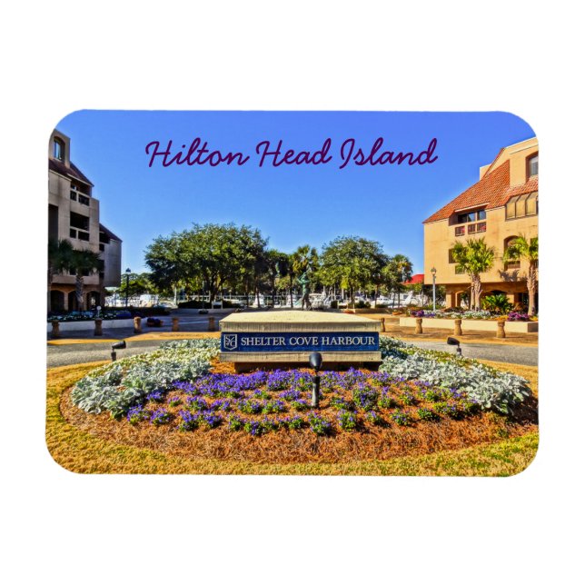 Shelter Cove Harbour & Marina Hilton Head Island Magnet (Horisontell)