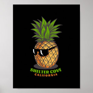 Shelter Cove Kalifornien Ca Pineapple Sungles Seme Poster