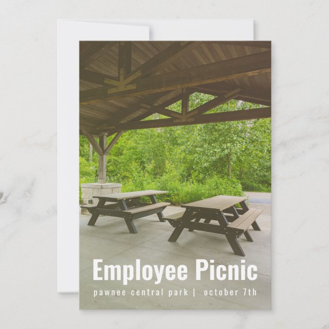 Shelter House Picnic-inbjudan Inbjudningar (Framsida)