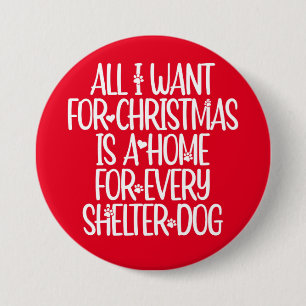 Shelter Hund-julknapp Knapp