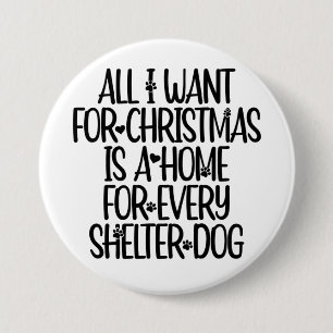 Shelter Hund-julknapp Knapp