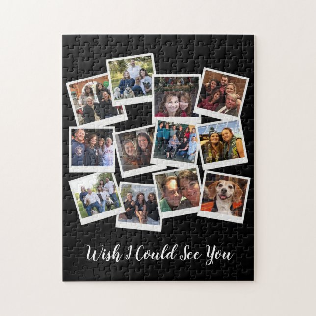 Shelter in Ställe Photo Collage Modern Coronavirus Pussel (Vertikal)