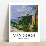 Shelter on Montmartre av Vincent Van Gogh Poster<br><div class="desc">Denna poster har en högkvalitativ återgivning av Vincent van Goghs landskapsmålning från 1886, med titeln Shelter på Montmartre. Målningen visar en syn på en träbyggnad på en backe i Montmartre, där Van Gogh bodde med sin bror Theo i Paris. Målningen visar också att en solrosväxt växer bredvid skjulet, en symbol...</div>