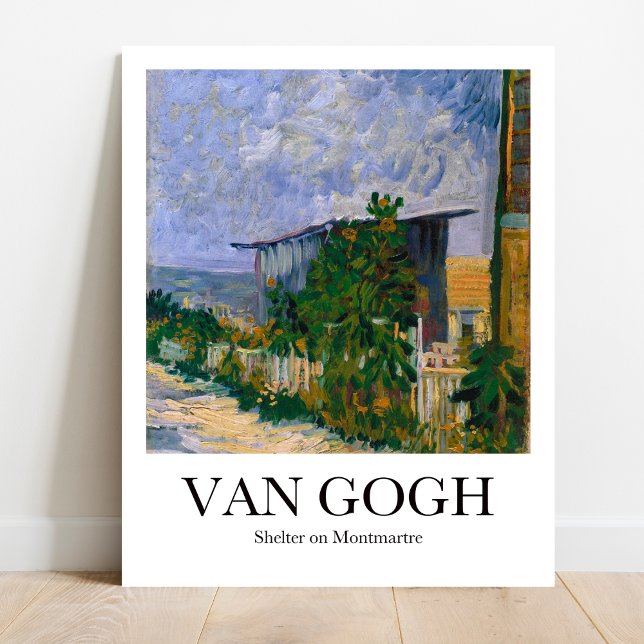 Shelter on Montmartre av Vincent Van Gogh Poster (Own a Van Gogh! "Shelter on Montmartre" poster. Bold colors, vivid scene)