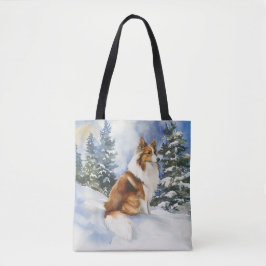 Sheltie 1 - Tote Bag Tygkasse