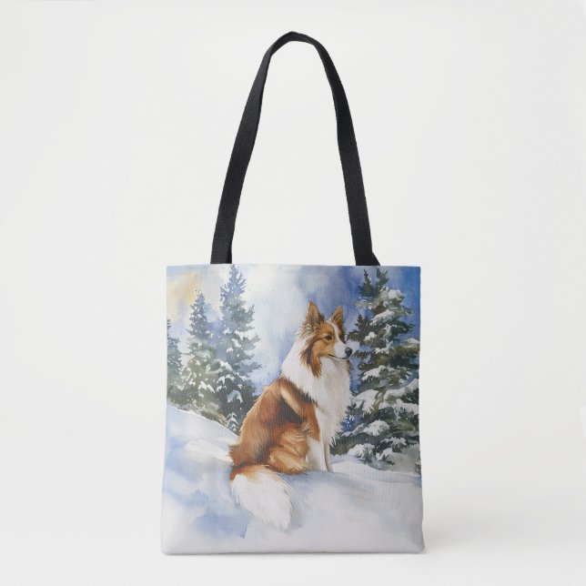 Sheltie 1 - Tote Bag Tygkasse (Framsida)