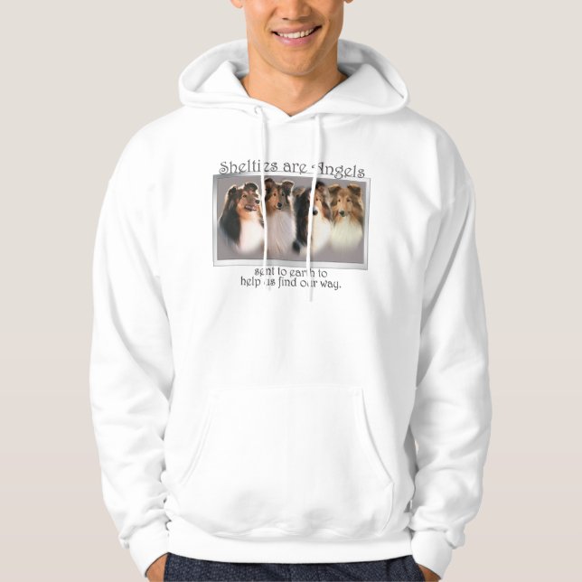 Sheltie ängelskjorta sweatshirt (Framsida)