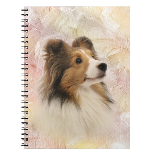 Sheltie ansikte anteckningsbok (Framsidan)