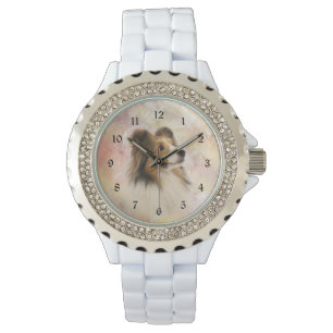 Sheltie ansikte armbandsur