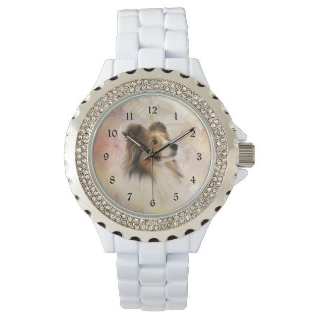 Sheltie ansikte armbandsur (Framsida)