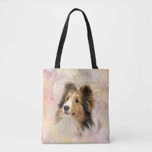Sheltie ansikte tygkasse