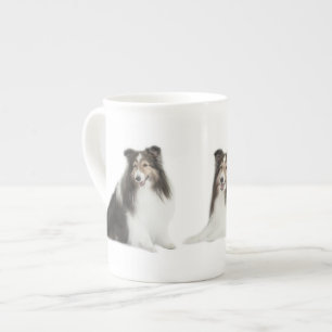 Sheltie blandning & matchmugg benporslin mugg