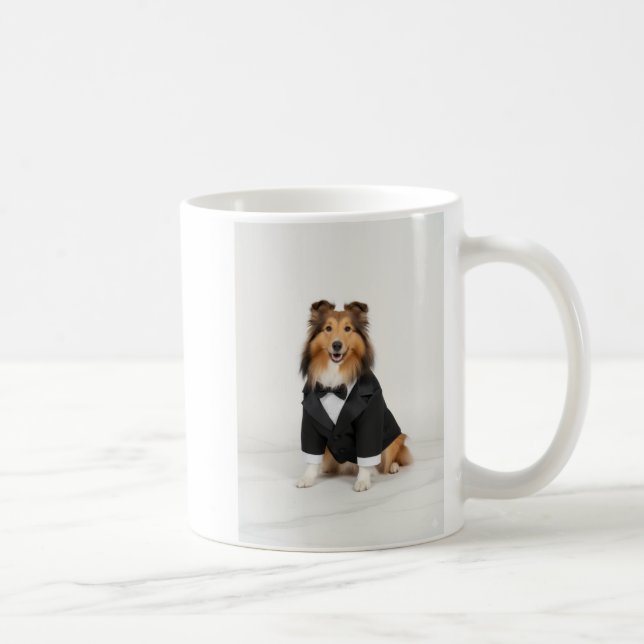 Sheltie Brudgumme Kaffemugg (Höger)