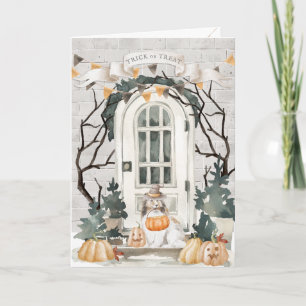 Sheltie Bus eller godis Halloween Kort