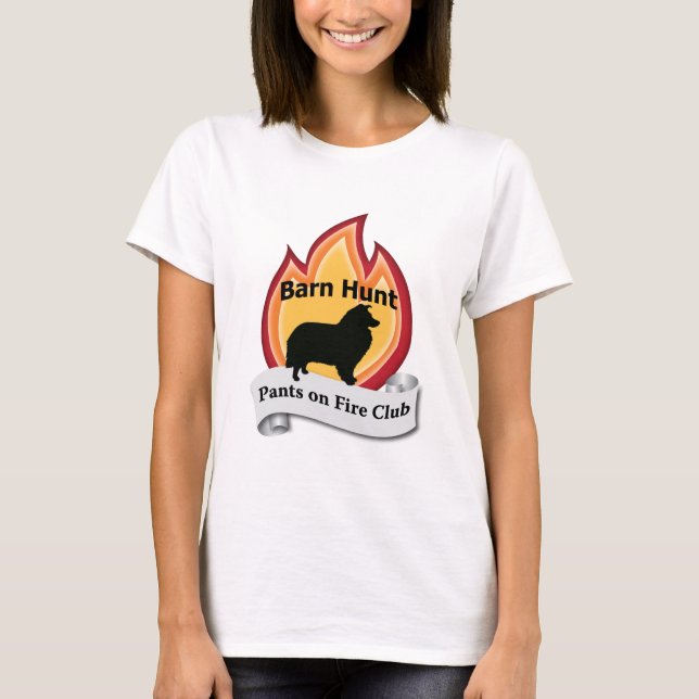 Sheltie - byxor avfyrar på tee shirt (Framsida)