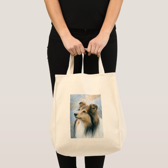 Sheltie Collie Hund 122 Tygkasse (Framsida (produkt))