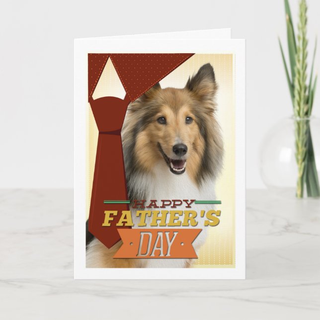 Sheltie Fars dag Card Kort (Framsida)