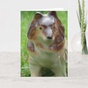 Sheltie Figurine Kort