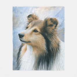 Sheltie för hund 122 Collie Fleecefilt
