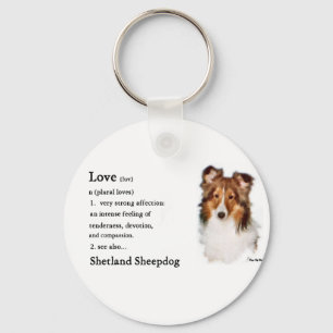 Sheltie för Shetland Sheepdog gåvor Nyckelring
