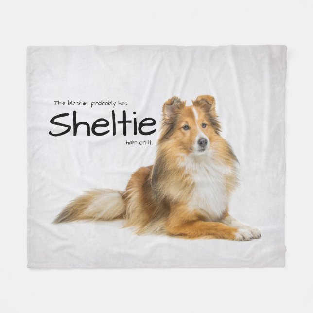 Sheltie Hair Fleecefilt (Framsidan (Horisontell))