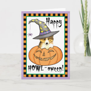 Sheltie Halloween Kort