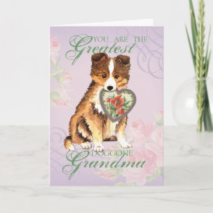 Sheltie Heart Grandma Kort