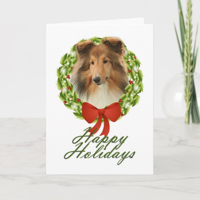 Sheltie Holiday #3 Kort (Framsida)