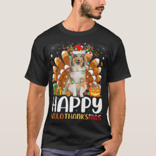 Sheltie Hund älskare Halloween jul Lycklig Hallot T Shirt